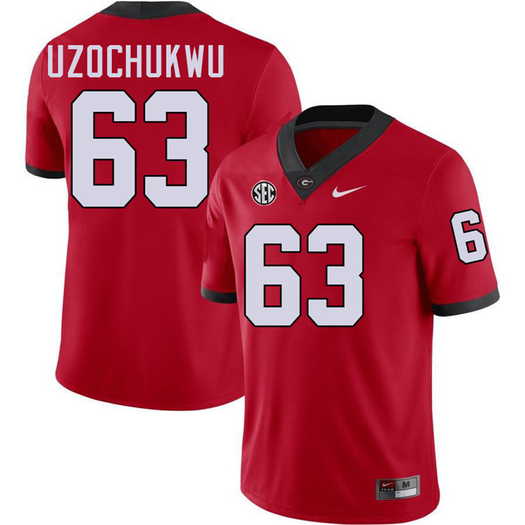 Dennis Uzochukwu Georgia Jersey,University Of Georgia Bulldogs Football Jersey,Uniforms,Gears-Red